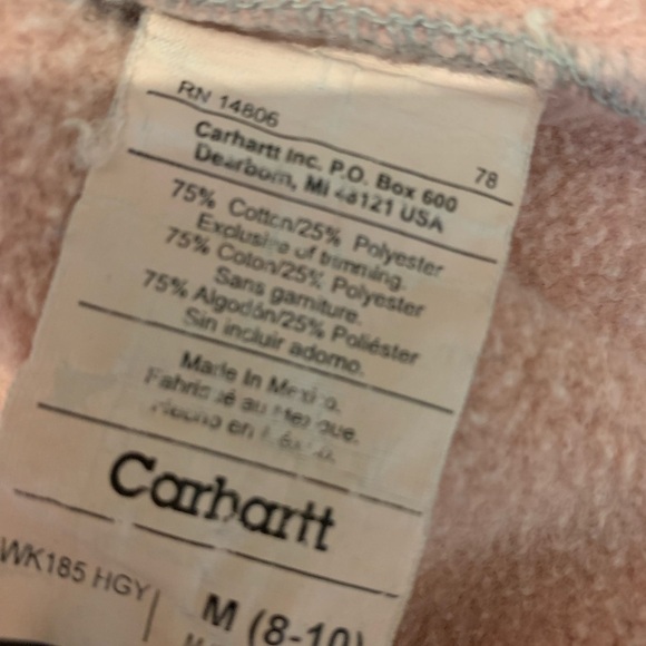 Carhartt Women's Relaxed Fit Mid Weight Full Zip Long Sleeve Hoodie Size M - Picture 6 of 11